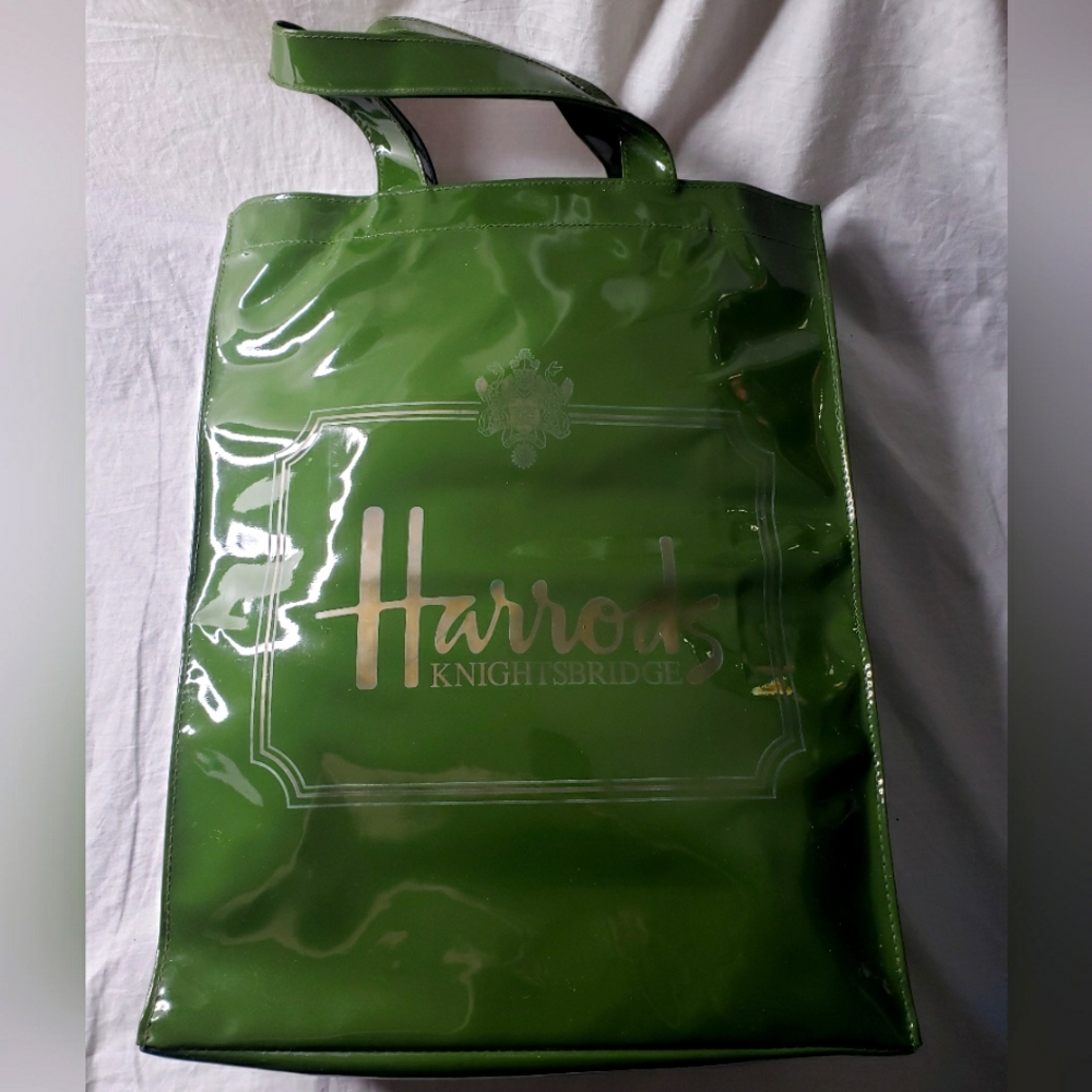 Vintage Harrod's Knightbridge Department Store Tote London England 15 x 12 Inch